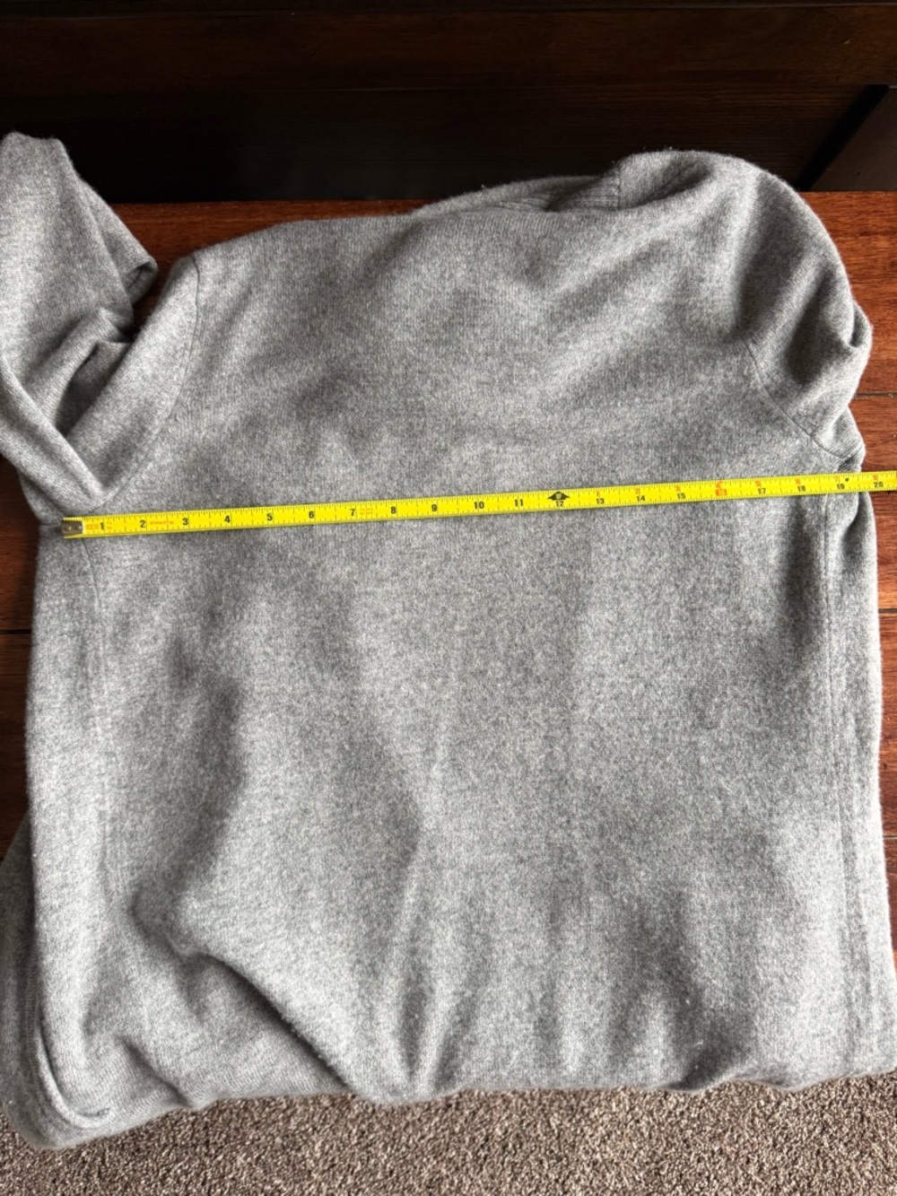 Women’s Quince Heather GreyMongolian Cashmere Open Cardigan Size Medium - Picture 10 of 11